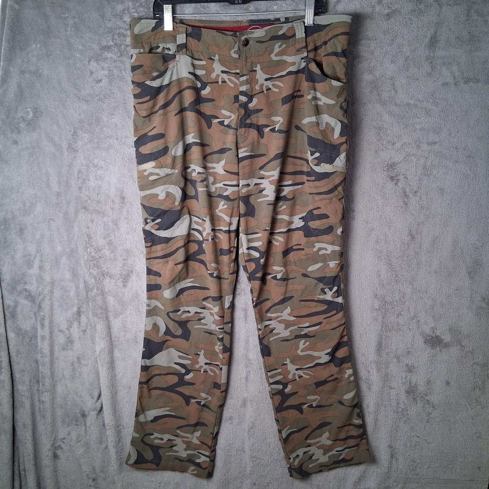 Wrangler Outdoor Series Mens Camo Cargo Pants 38x32 NW780GC Camouflage Utility